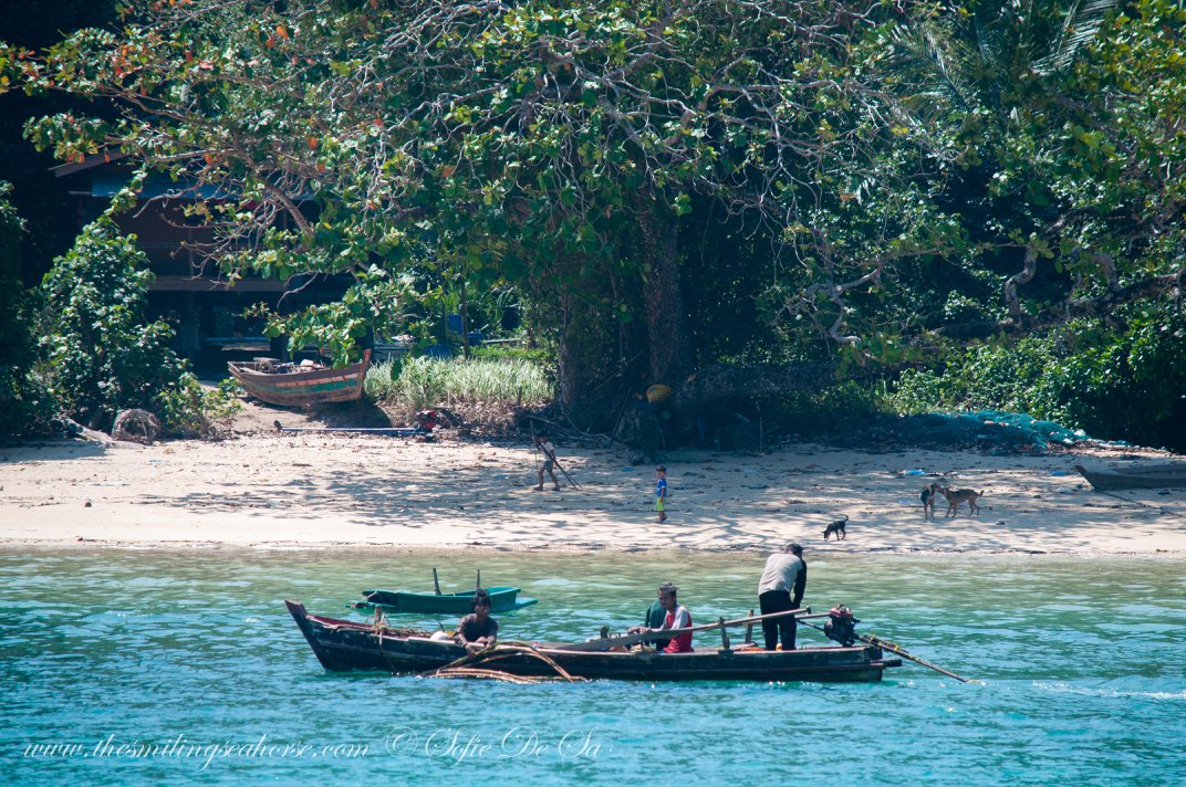 Meeting local people in the Mergui Archipelago