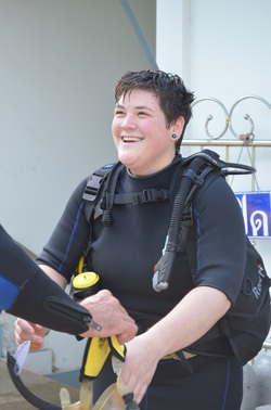 Diver training with The Smiling Seahorse in Thailand